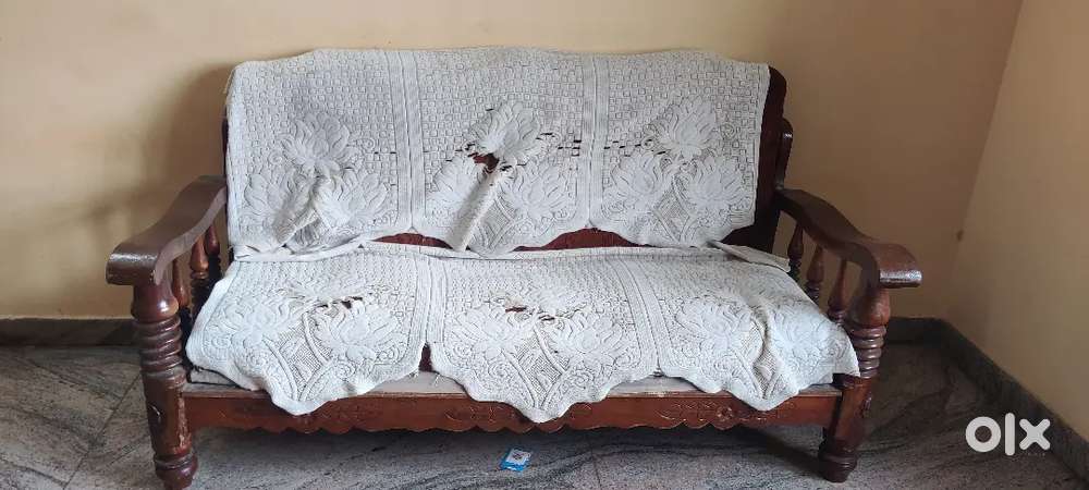 3 seater solid wood sofa