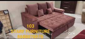 SOFA COMEBED ONLY 3 SETER WITH PILLOWS AND IN STARF FURNITURE