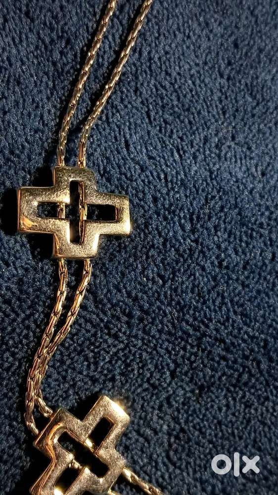 Chic silver long necklace