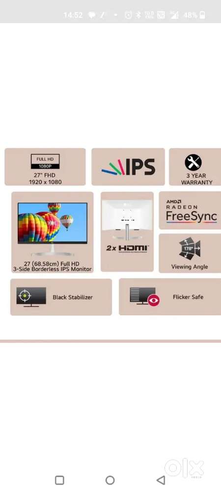 Intel i7 PC, 16GB RAM, 4GB Graphics, LG 27” IPS Monitor, cooler master