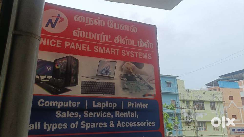 Computer shop receptionist