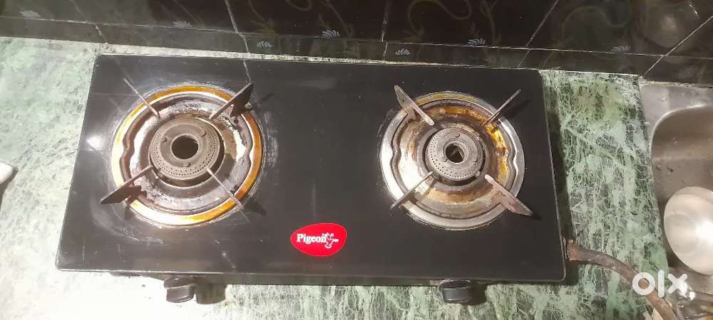 Gas oven glass top