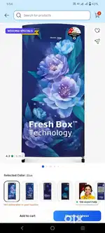 New fridge hai abhi khuli bhi nh h jaisi ayi thi waise hi rakhibh pack