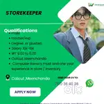 Hiring  store keeper