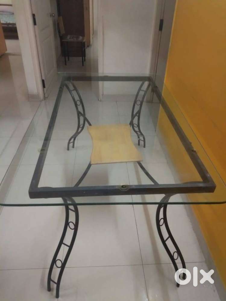 Glass Top Dining Table