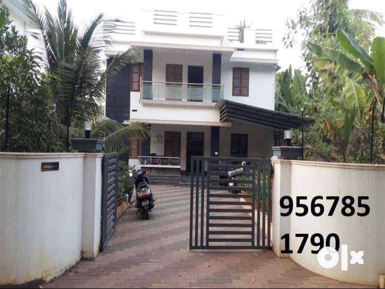 3 bhk semi furnished house for rent in palakkad town