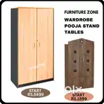 Wardrobe, Steel Almirah, Wooden Pooja Stands, Different Sizes sales