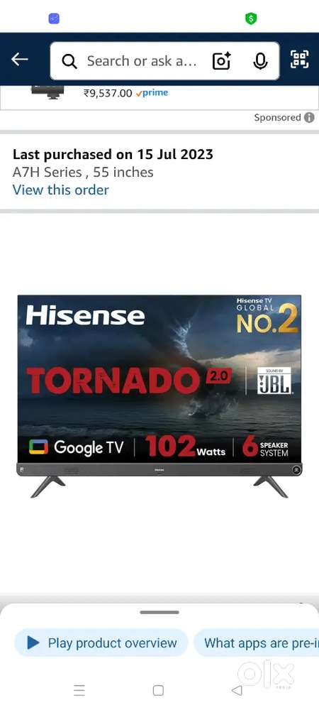 Hisense Smart TV 55Inch