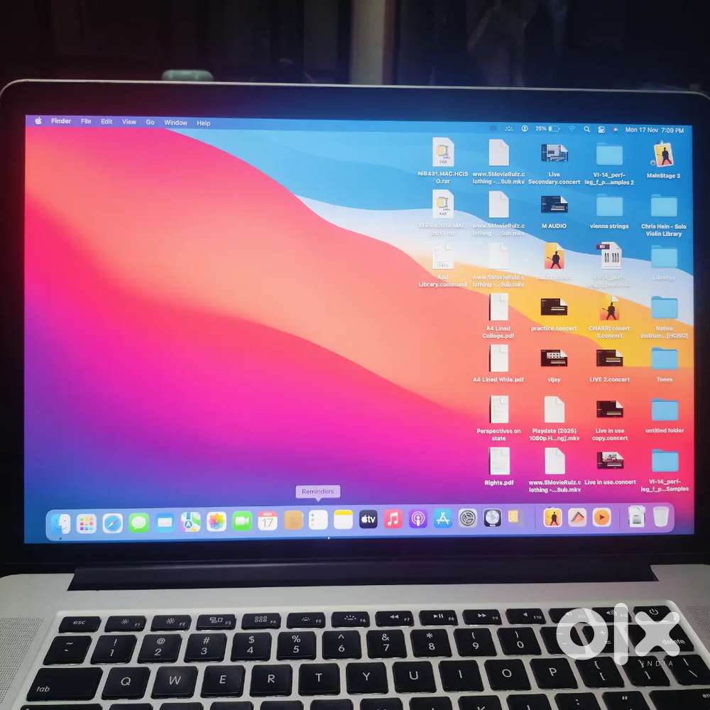 Macbook pro 15inch retina mid2015.16gb ram mainstage,logic pro x