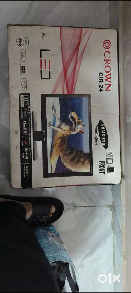 Crown tv 24 inch with dishtv setup