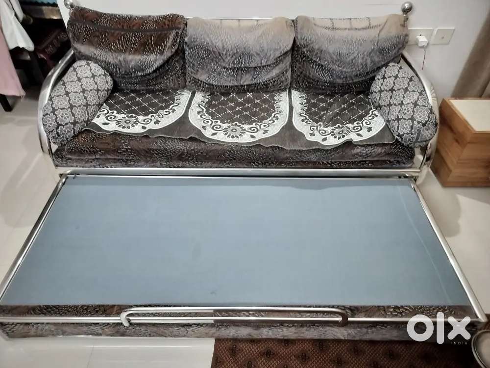 Sofa cum bed (Steel)