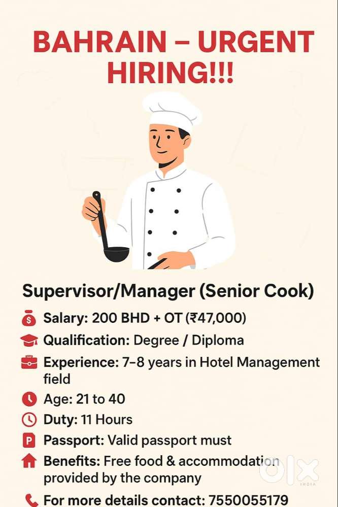 CHIEF COOK - RESTAURANT