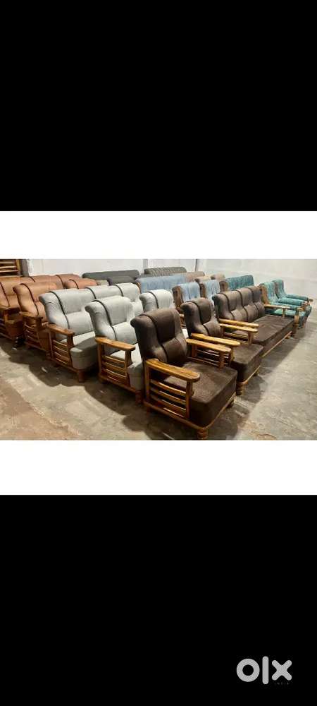 लकड़ी के 5 सीटर सोफे सेट (3+1+1) मात्र 6499/- से शुरू