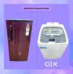 #543 Samsung T/L washing machine & LG S/D fridge with free shipping