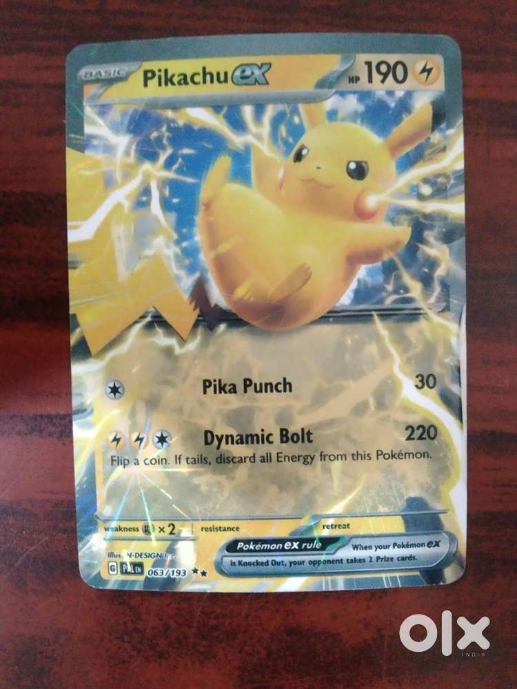 Pokemon card pichkachu