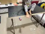 Computer / Study table with steel legs