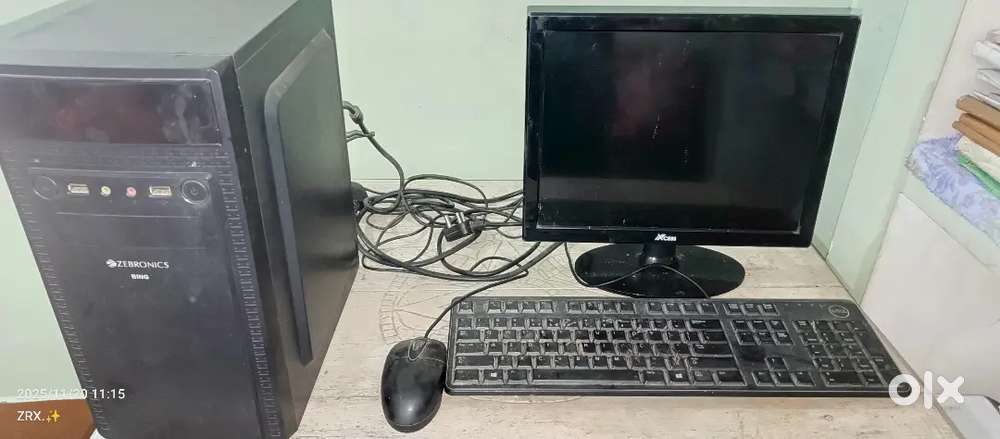 Xcess pc and Zebronics cpu with mouse keyboard full working condition