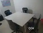 Office table and chairs