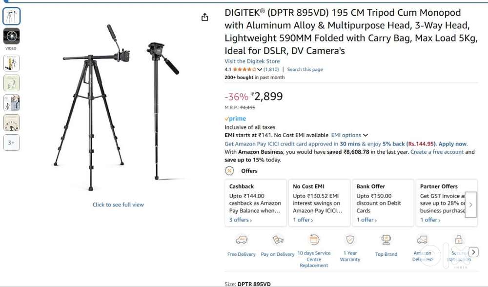 Elmage Foldable Light Stand