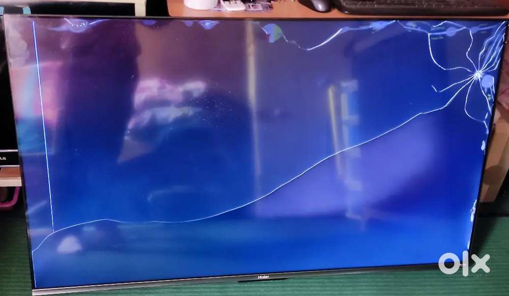 Haier 55 inches Android smart TV screen broken