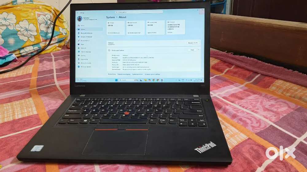 Lenovo Thinkpad i5 6th Gen, 16 GB Ram, 128 SSD