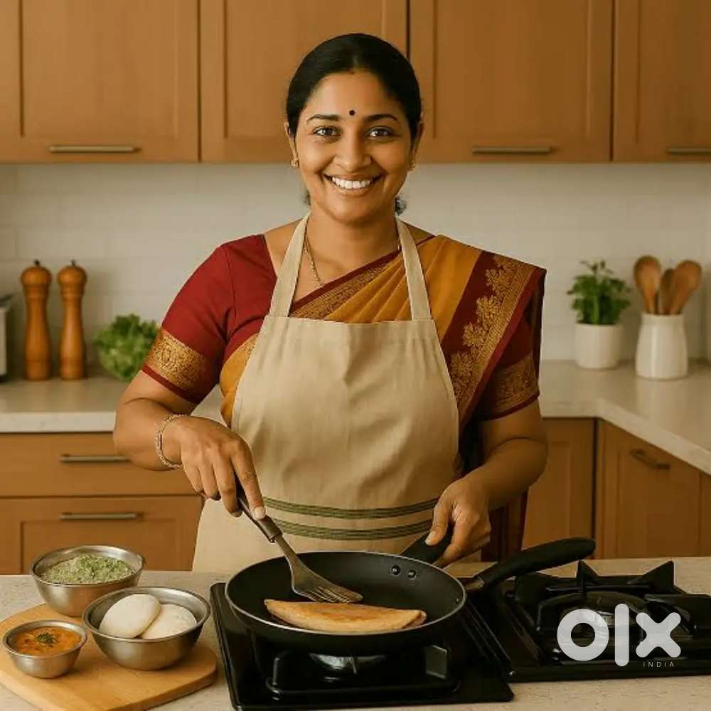 Wanted female cook in home for 3 members