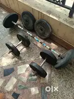 Home Gym 30 kg plates and 3 rods adjustable dumbbell