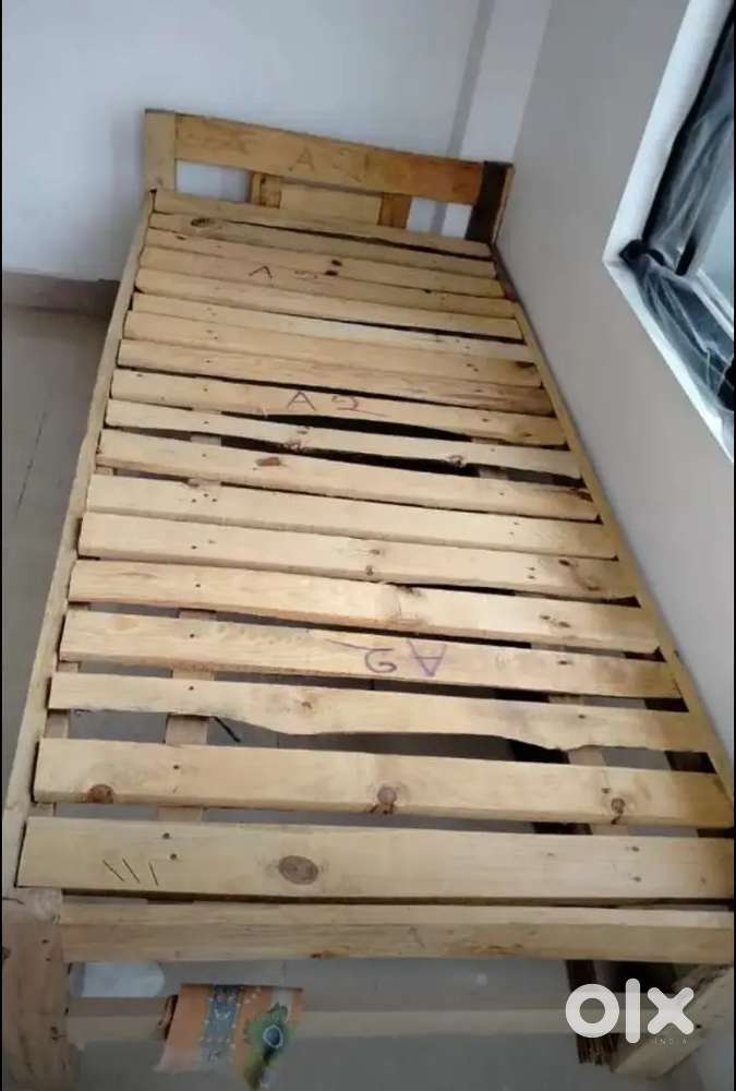 Wooden bed
