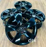 15inch Skoda Rapid Fabia Glossy Metallic Black Oem Alloys set of 4