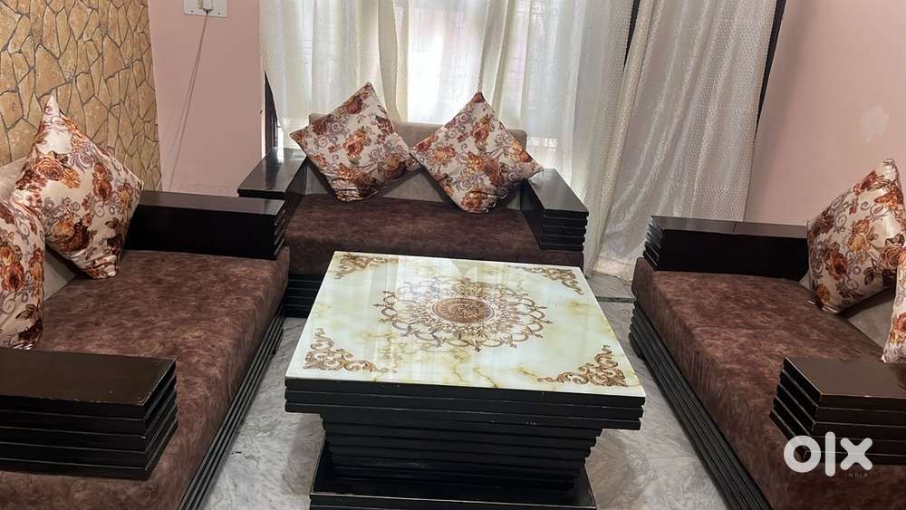 6 seater sofa with table for sale