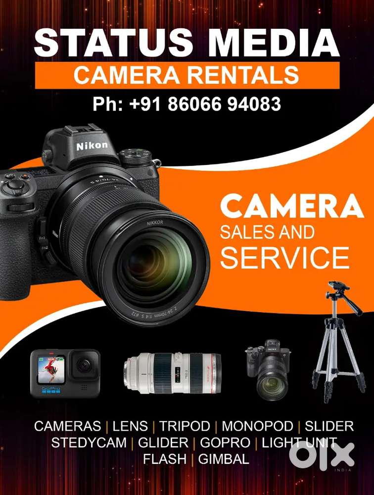 Sony canon nikon dslr slr camera rent