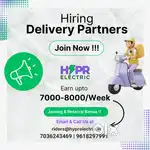 Hring delivery executives, vehicle will be provided.