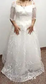 Christian white Wedding Gown (new)