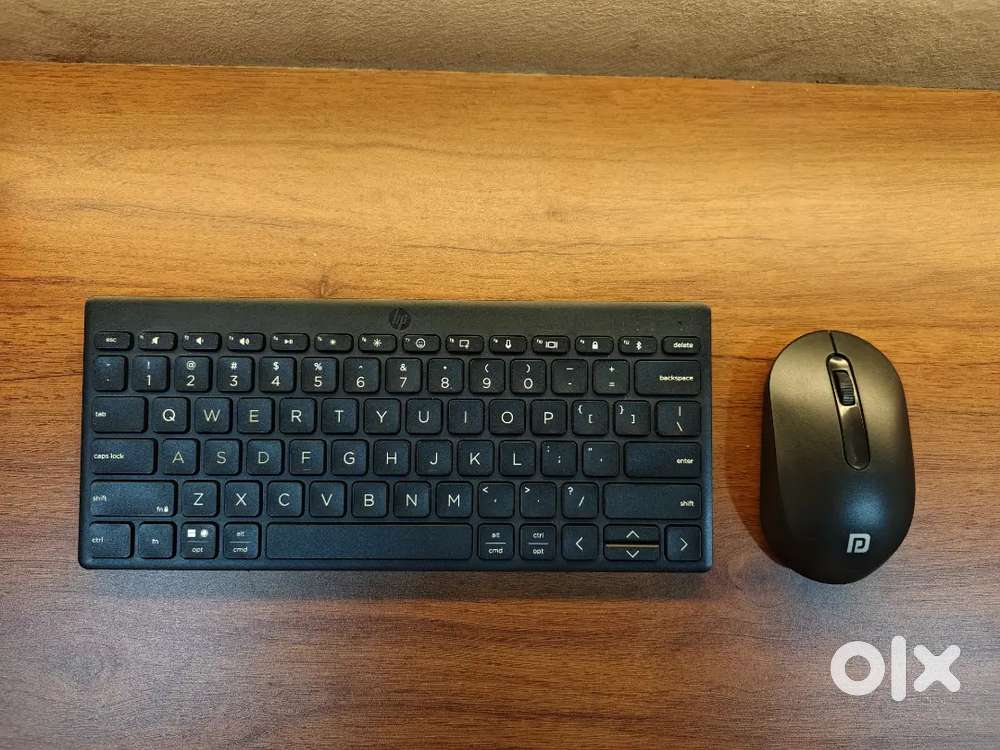 HP compact Size Bluetooth Keyboard and Potroncis Wireless Mouse