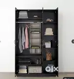 Ikea Wardrobe with 3 doors, black-brown,