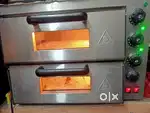 Stenless steel electric pizza oven double deck new