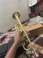 Trumpet golden colour instrument