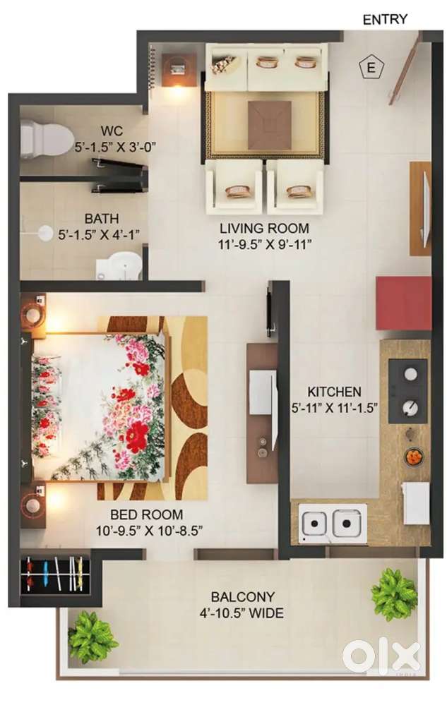 I’m selling my 1BHK affordable flat located in BMG Elegant City