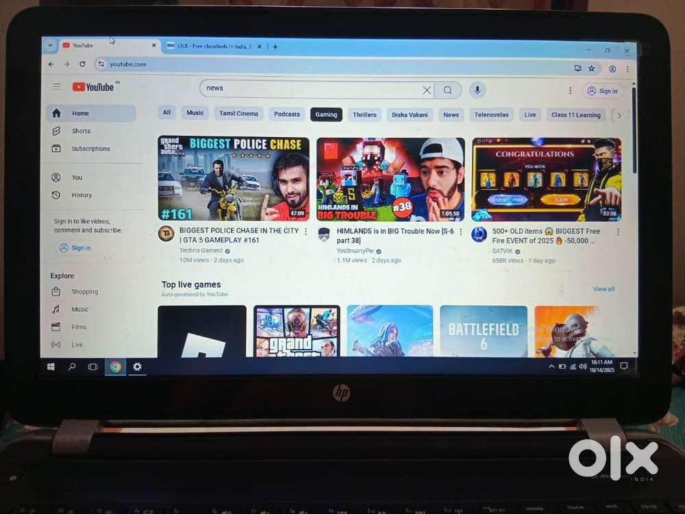 HP Pavilion 15 Notebook  i5 4 GB+ 500 GB Super Condition just 10,000/-