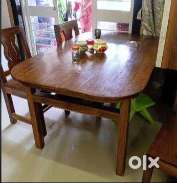 Pure Sagwan (Teakwood) dining table with size (5 X 3 feet), only table