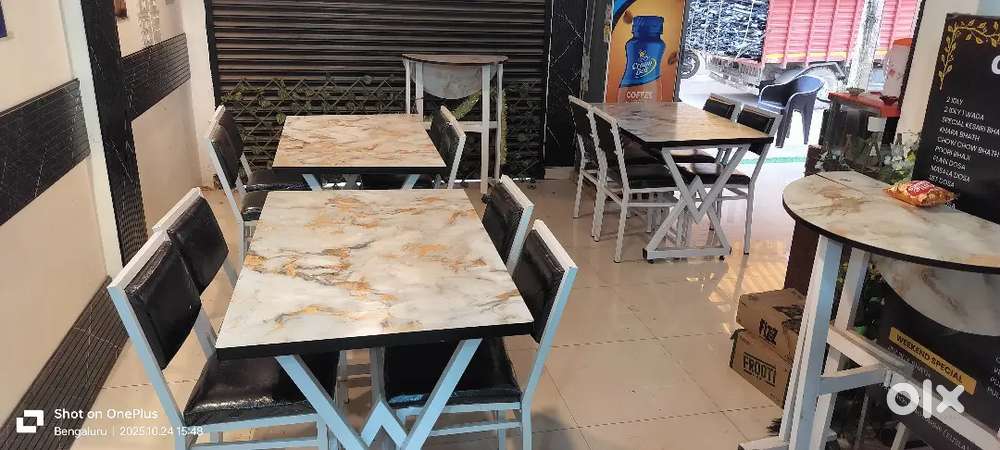 , Dosa tawa, 3 set table&chairs,2 set standing table