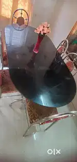 Glass top dining table