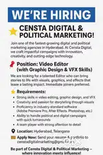 Video Editor graphic designer for company