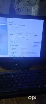 computer hp mouse and keyboard and wifi