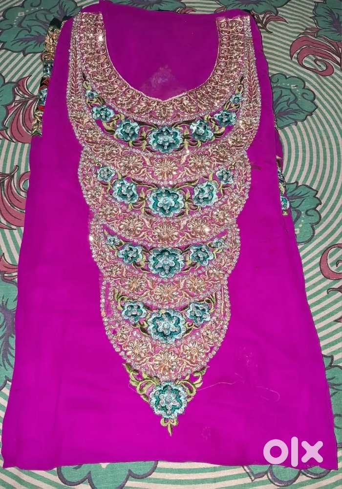Wedding & Party Long Dresses Frock Set of 2 Dresses With Dupatta