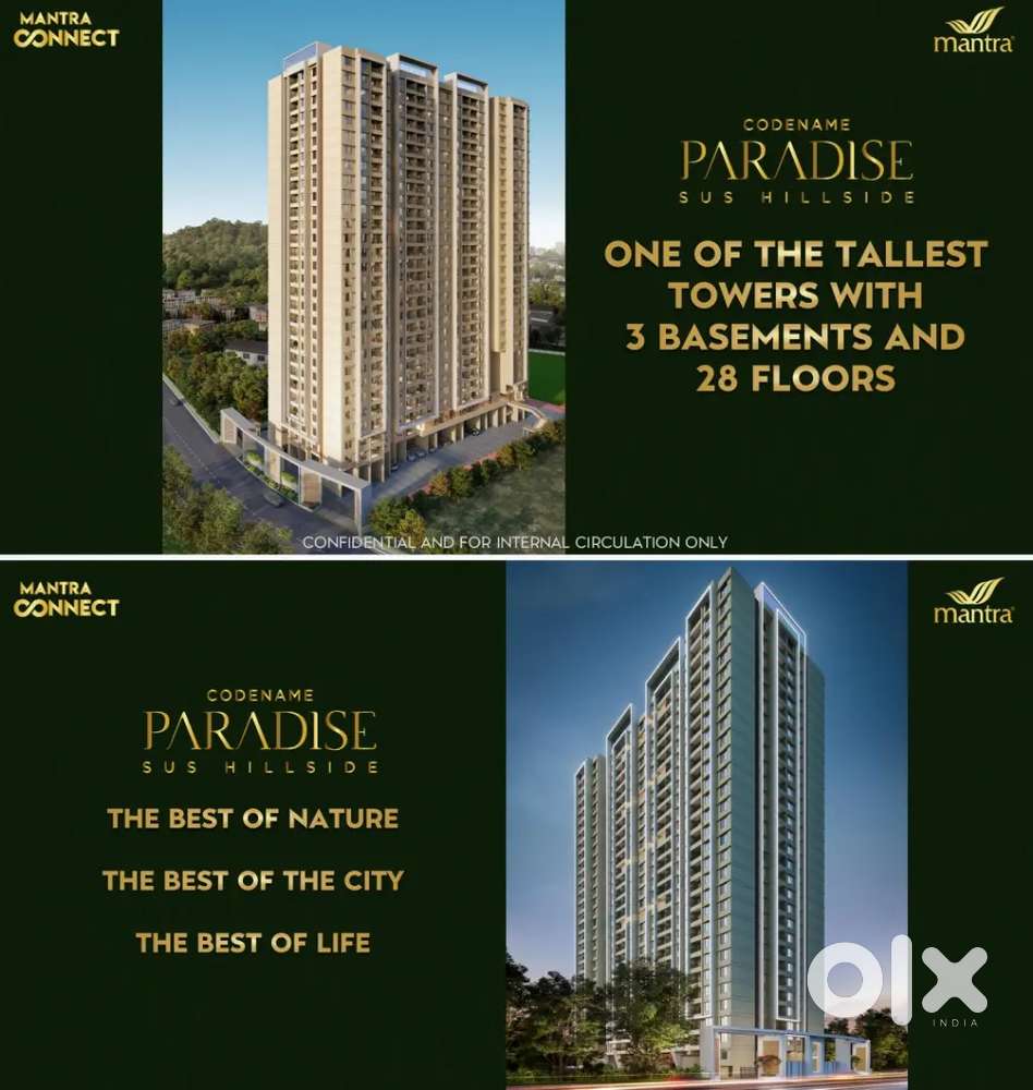 Luxury 2 bhk@sus,69 lac as a premium launched offer
