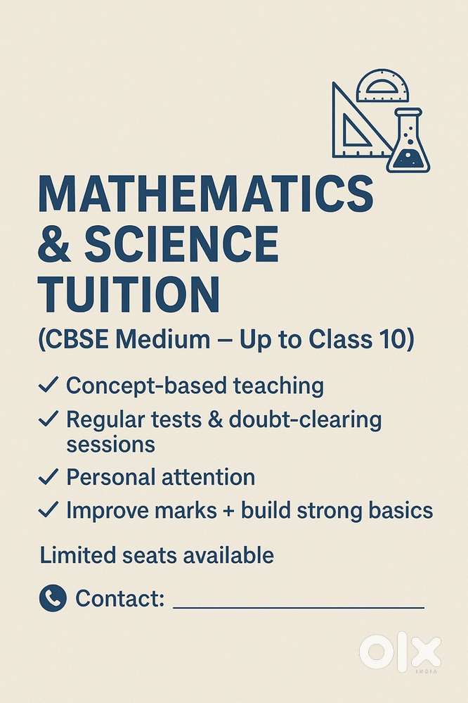 Tution classes for upto std 10th