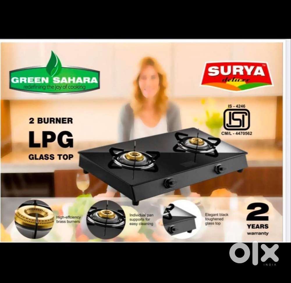 Brand New Surya Full Size Deluxe 2 Burner Glasstop 2 Years Warranty.