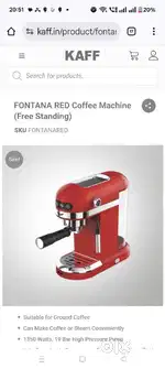 KAFF COFFEE MACHINE, FONTANA