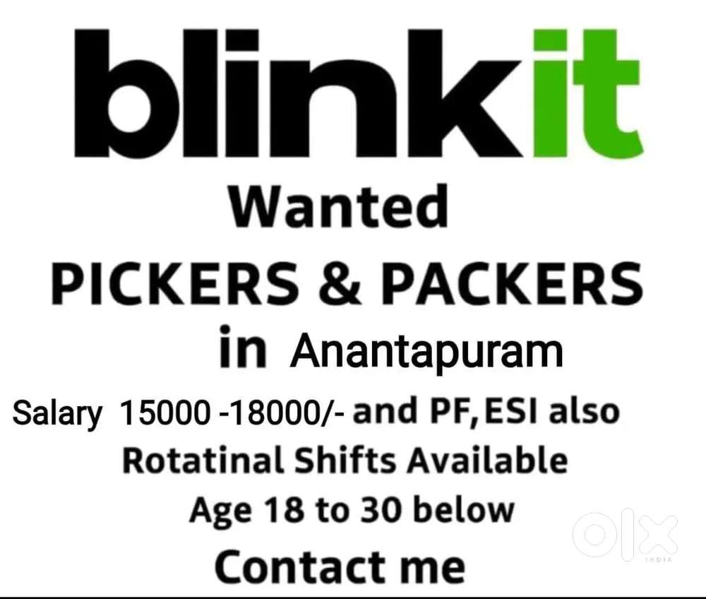 Wanted pickers packers Anathapur